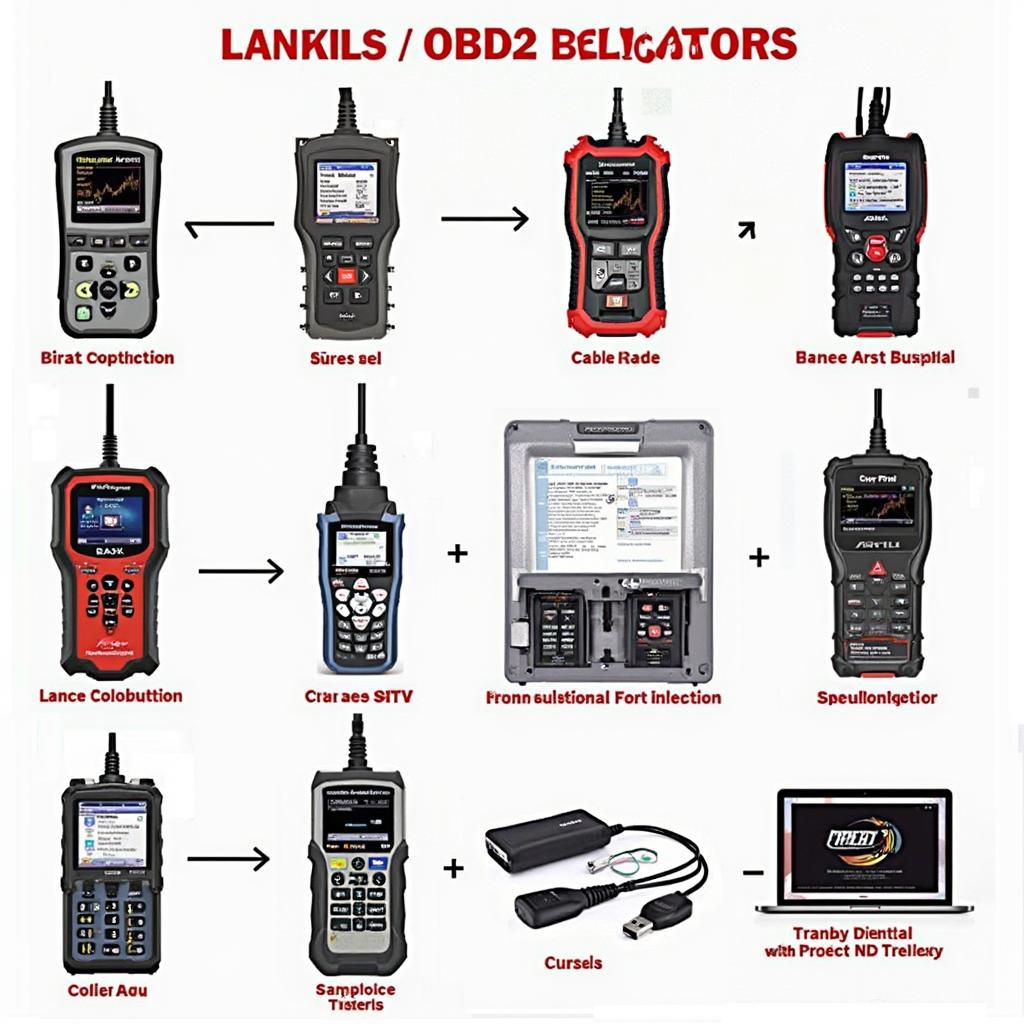 Various OBD2 Scanners