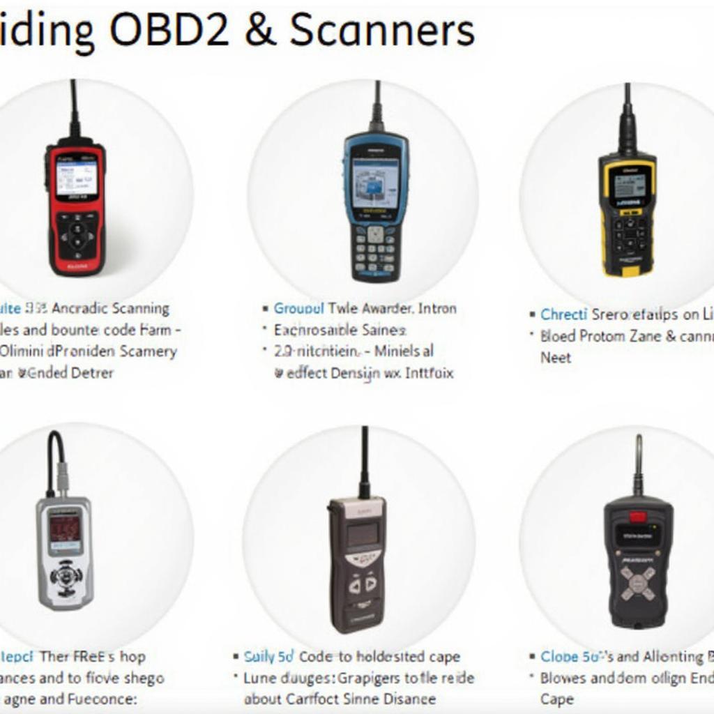 Various OBD2 Scanners for Different Needs