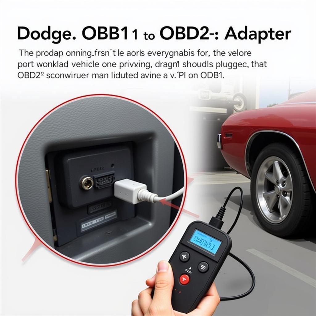 Using a Dodge OBD1 to OBD2 Adapter for Diagnostics