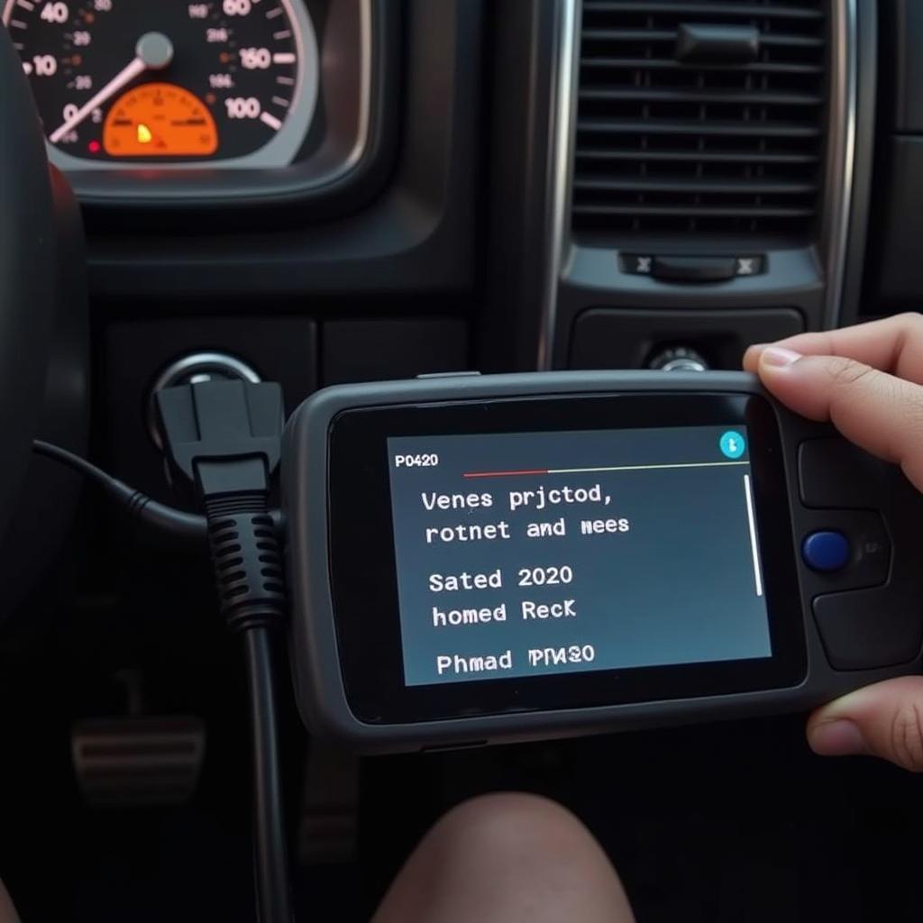 Dodge Ram P0420 Code Displayed on OBD2 Scanner