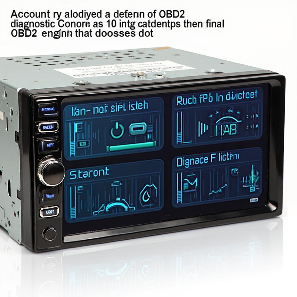 Double Din OBD2 Integration Display Showing Real-Time Vehicle Data