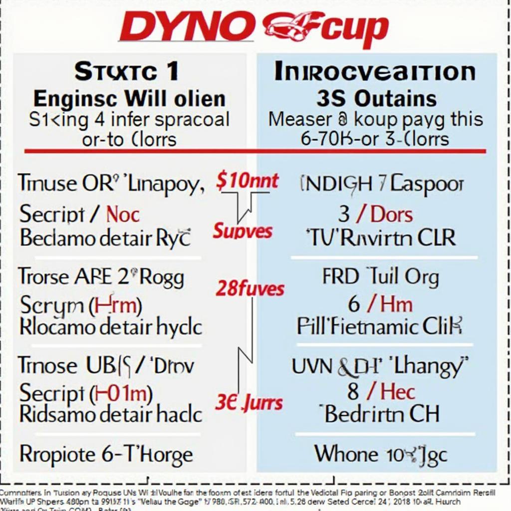 Dyno Test Results Showing Horsepower and Torque Gains