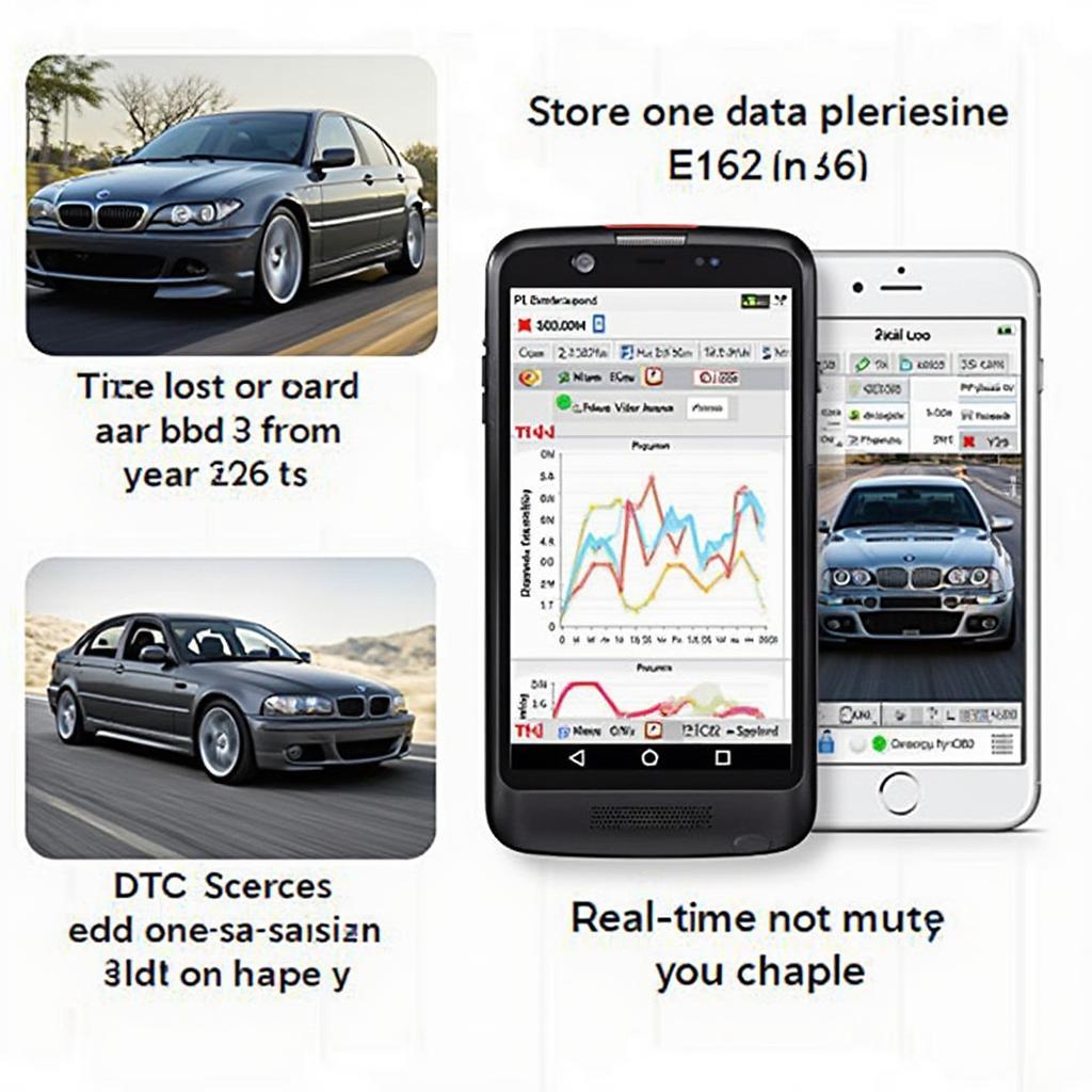 E46 OBD2 App Features Display