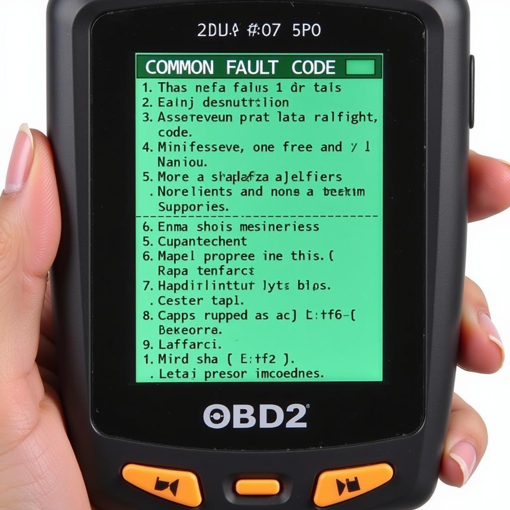 Eco OBD2 Diesel Test Fault Codes