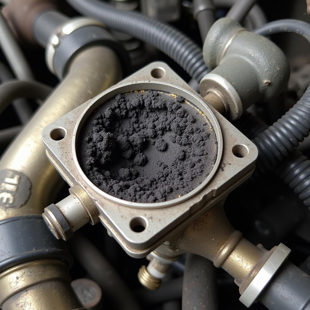 Clogged EGR Valve with Carbon Buildup