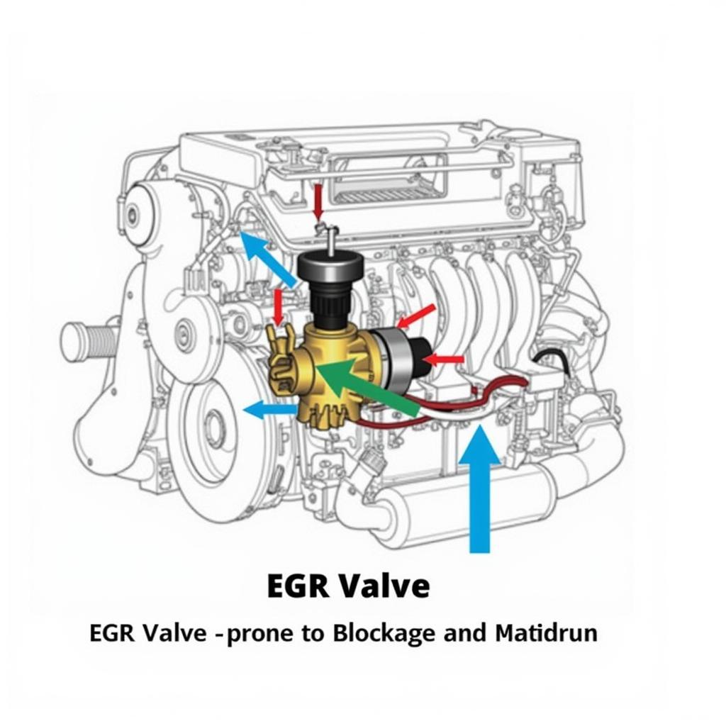 Diagram of an EGR Valve