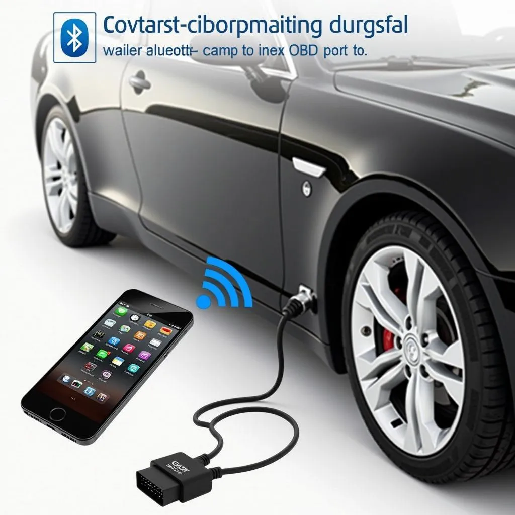 ELM Bluetooth OBD2 App Connection Diagram