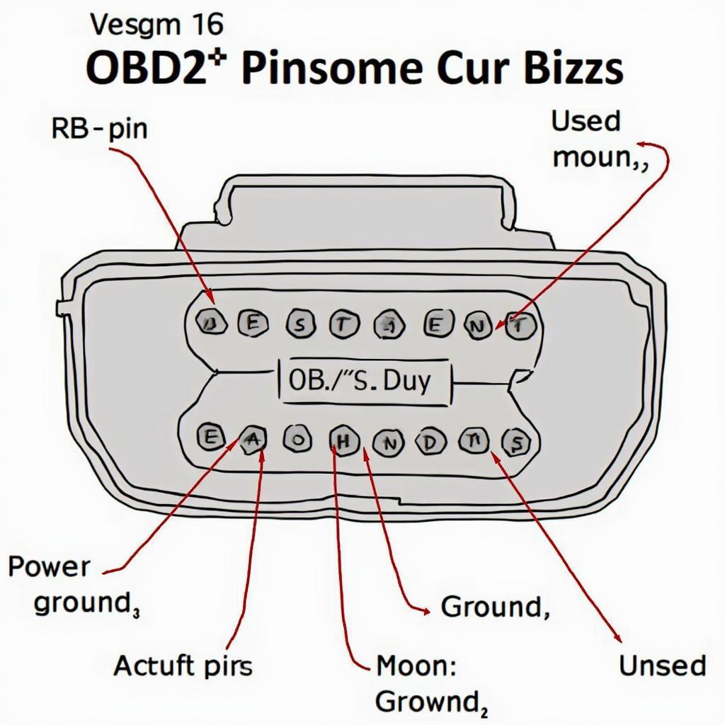 ELM OBD2 Pinout Diagram