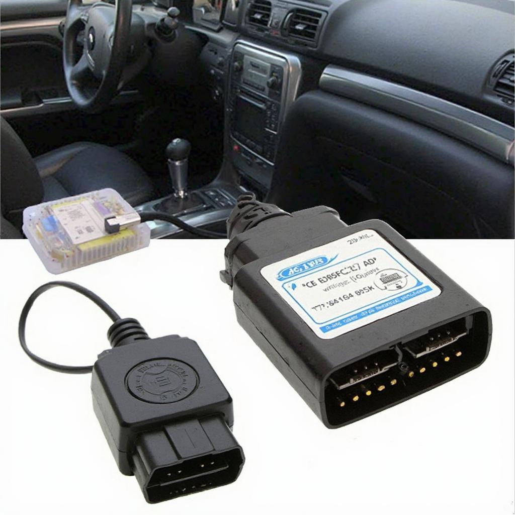 ELM327 WiFi Adapter Connected to OBD2 Port