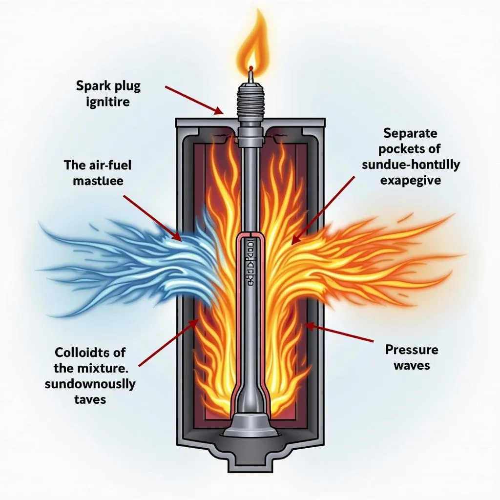 Engine Knock Illustration