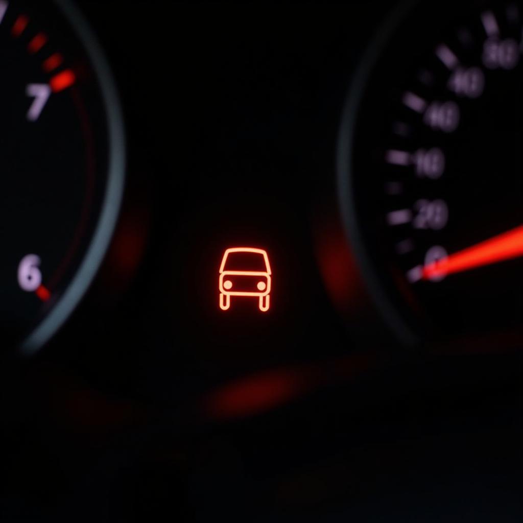 Check Engine Light on Car Dashboard