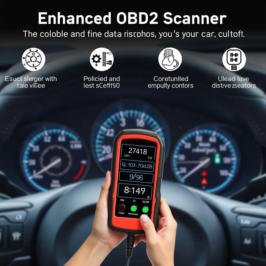 Enhanced OBD2 Scanner with Live Data Readings