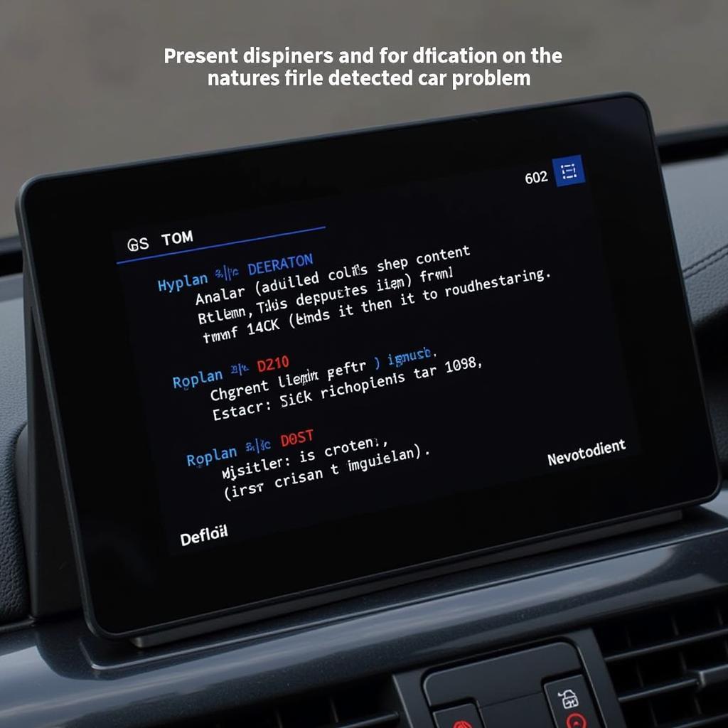 Eonon V0056 display showing DTC codes and their meanings