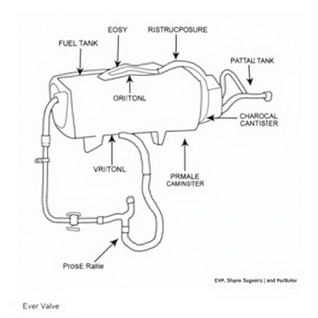 Car EVAP system components diagram