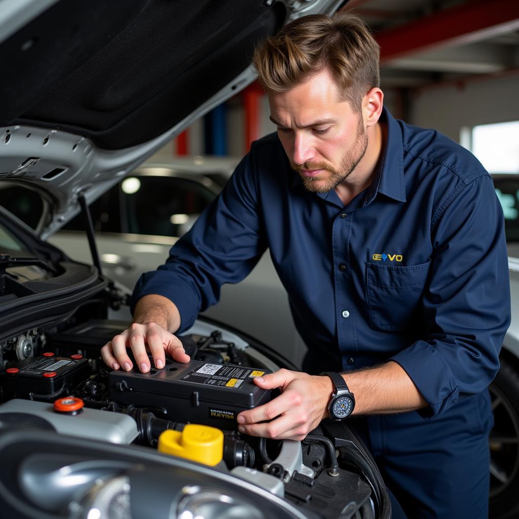 Checking the Battery of an Evo 9