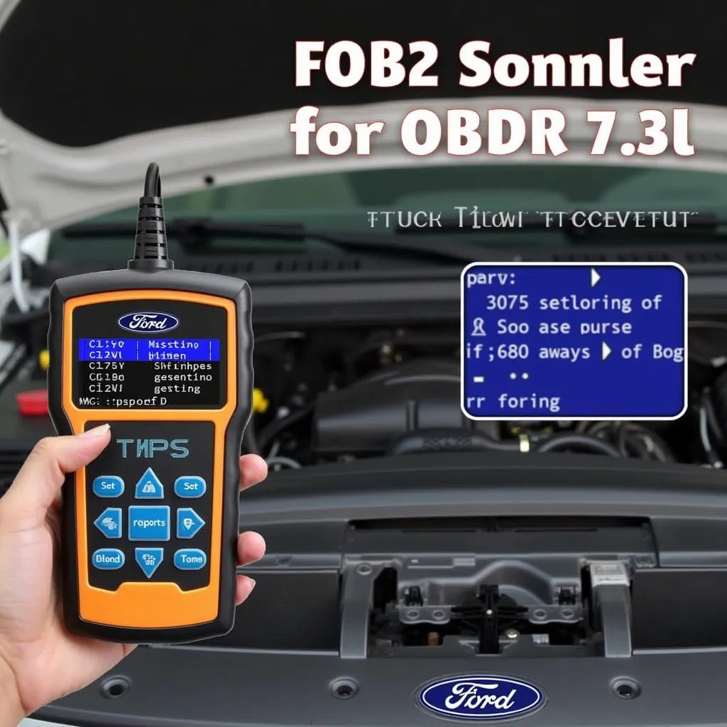 Ford 7.3L OBD2 Scanner in Action