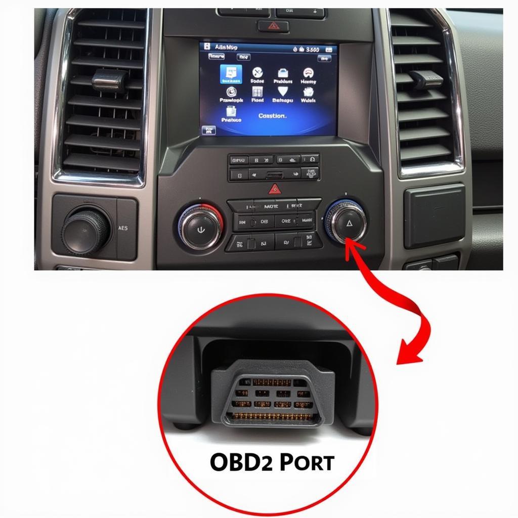 Ford F150 OBD2 Port