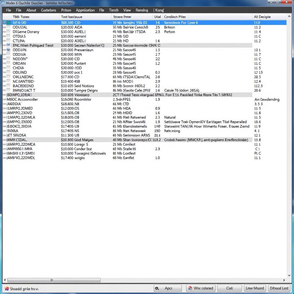 Ford OBD2 Mode 6 Scan Results