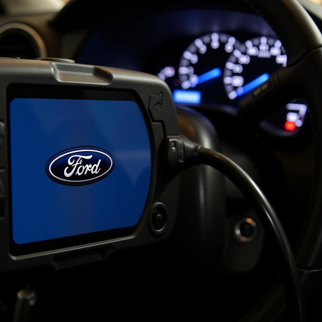 Ford OBD2 Scanner Connected