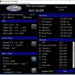 Ford OBD2 Tuning Software Interface