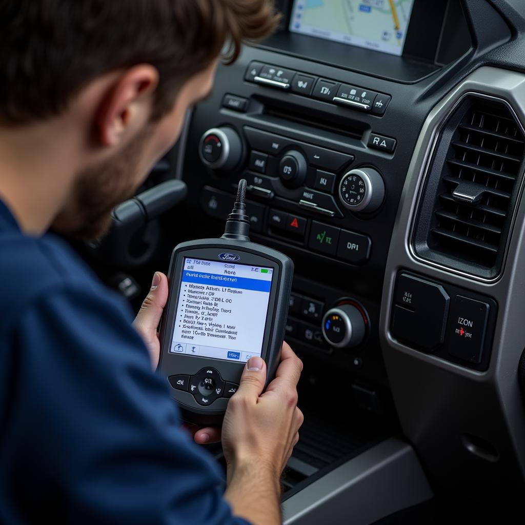 Using an OBD2 Scanner on a Ford U2023