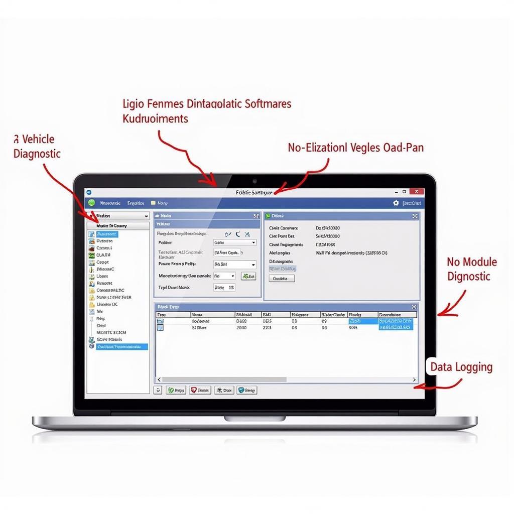 FORScan Software Interface Displayed on a Laptop Screen