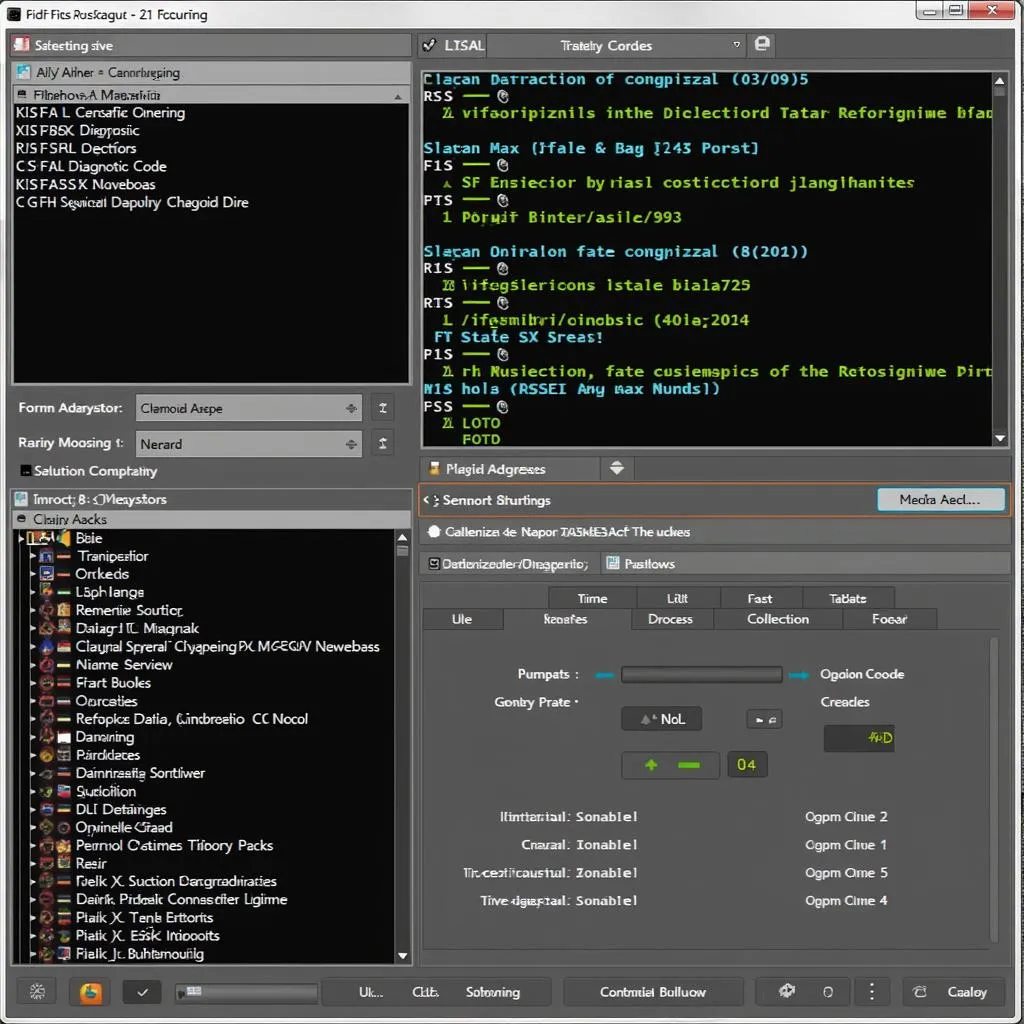 FORScan software interface displaying diagnostic data and options