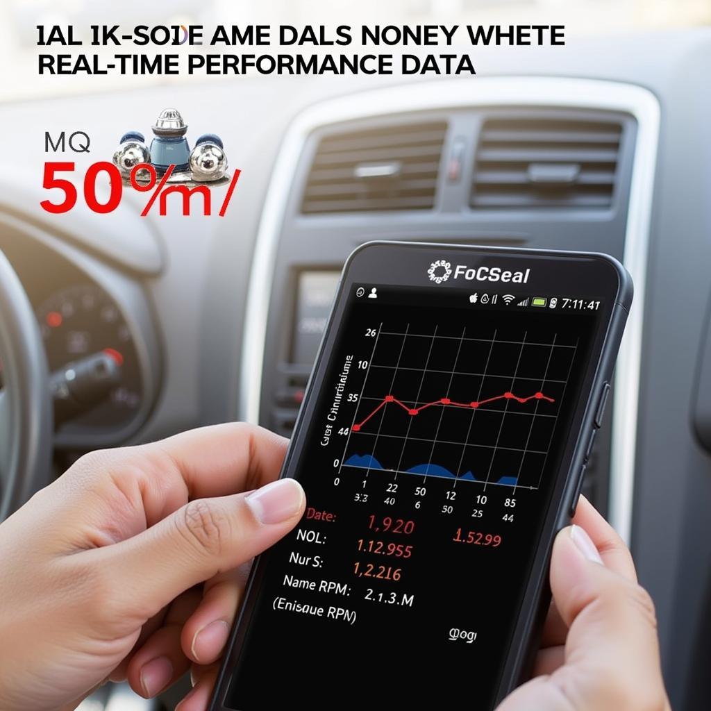 FoSeal App Displaying Real-Time Engine Data