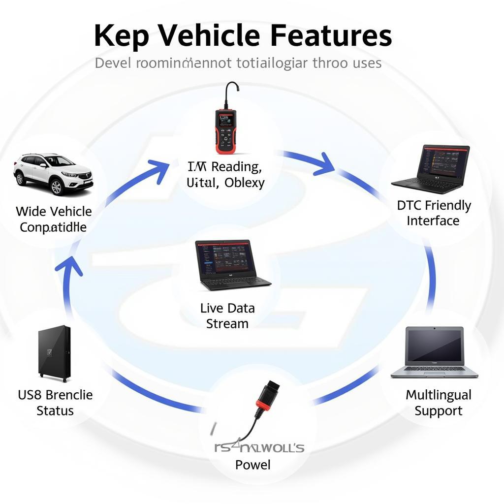 Foxwell NT204 OBD2 Code Reader Key Features