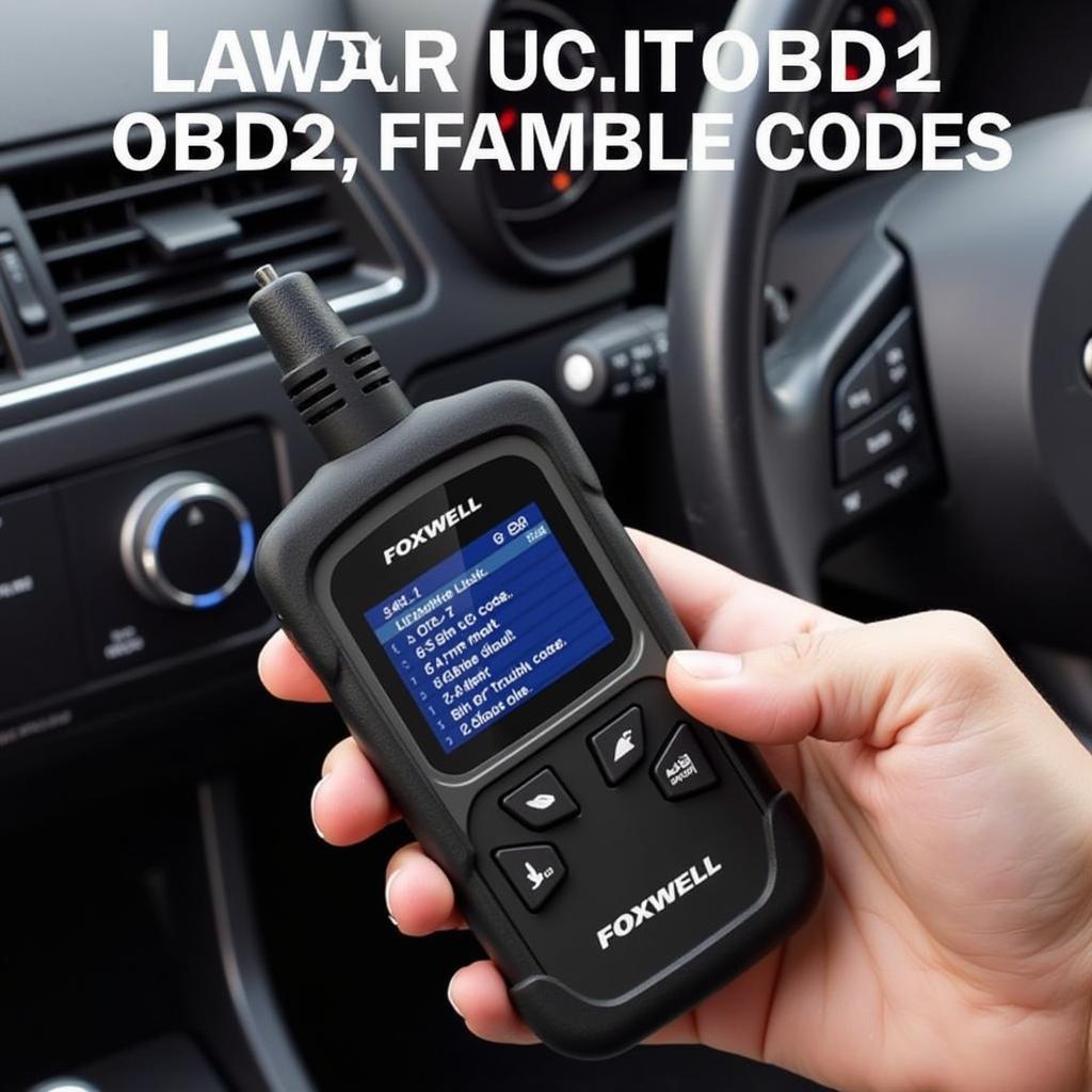 Foxwell NT204 OBD2 Code Reader in Action