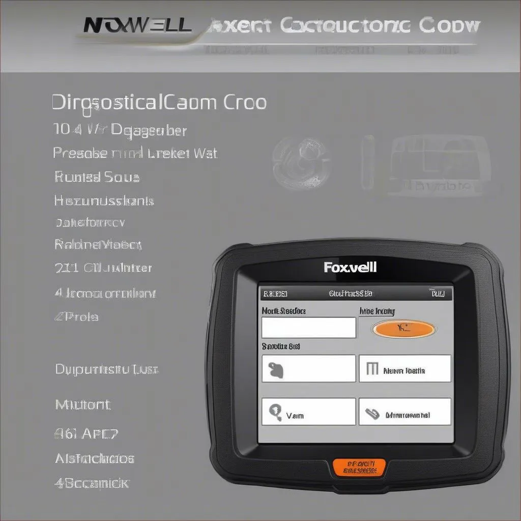 Foxwell NT301 showing diagnostic error codes for a Mercedes Sprinter