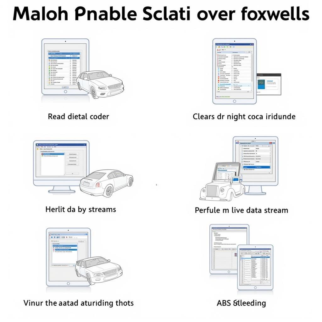 Foxwell OBD2 Scanner Software Functions