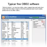 Free OBD2 software dashboard