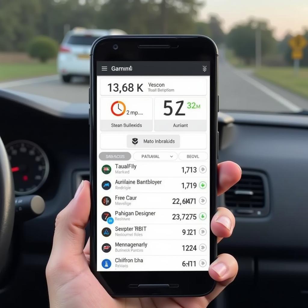 Garmin App Interface