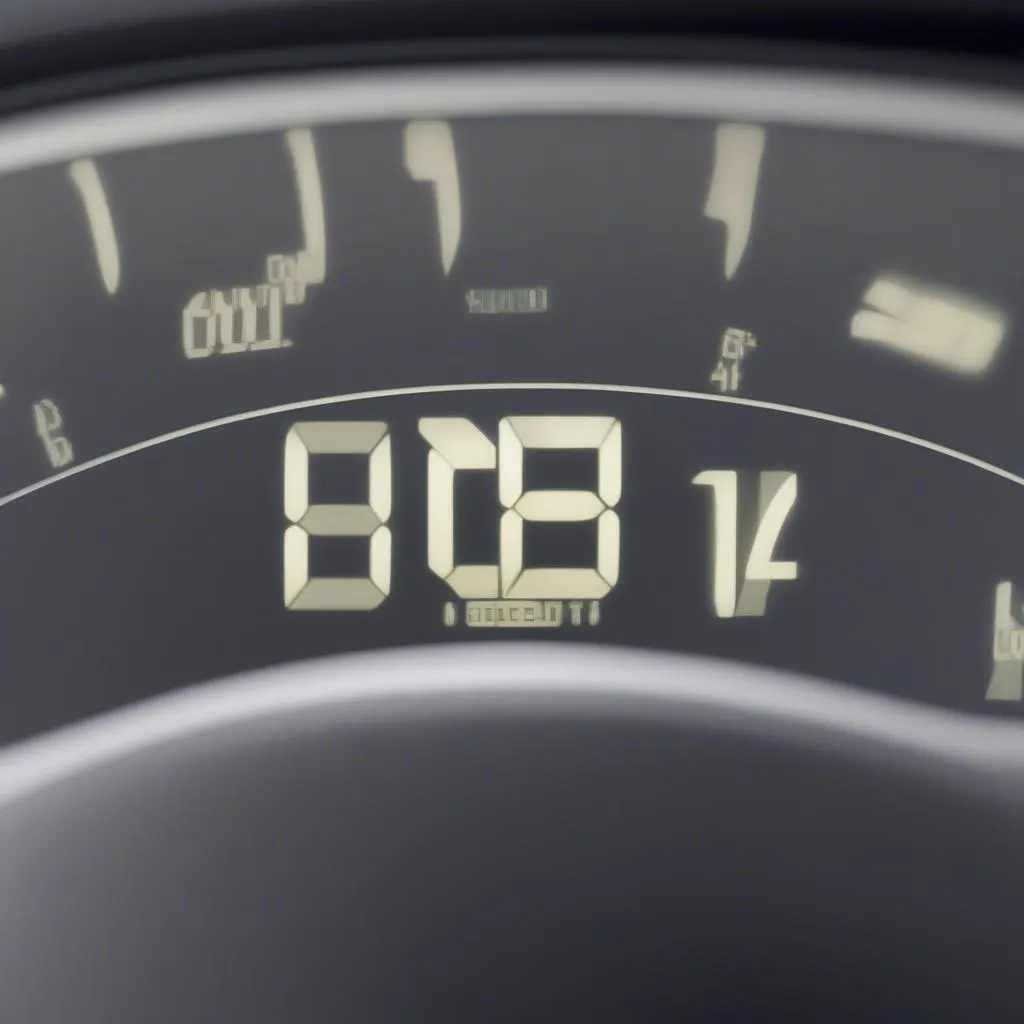 GM Odometer Showing OBD2 Code