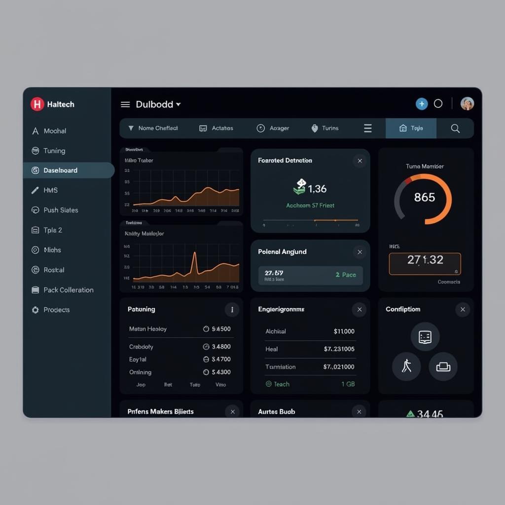 Haltech IQ3 Software Dashboard