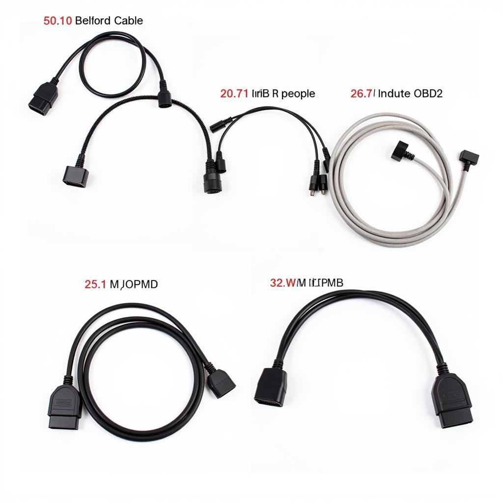 Types of Haltech OBD2 Cables