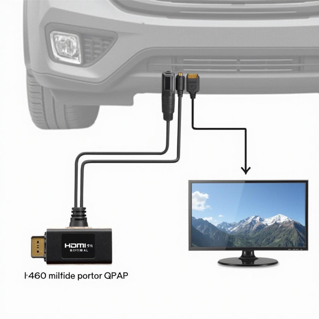 Connecting an HDMI to OBD2 Interface