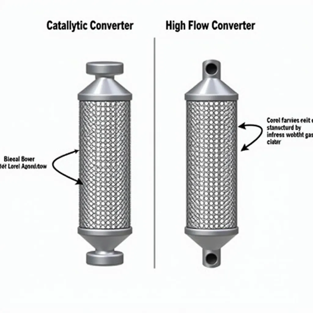 High Flow Catalytic Converter Structure