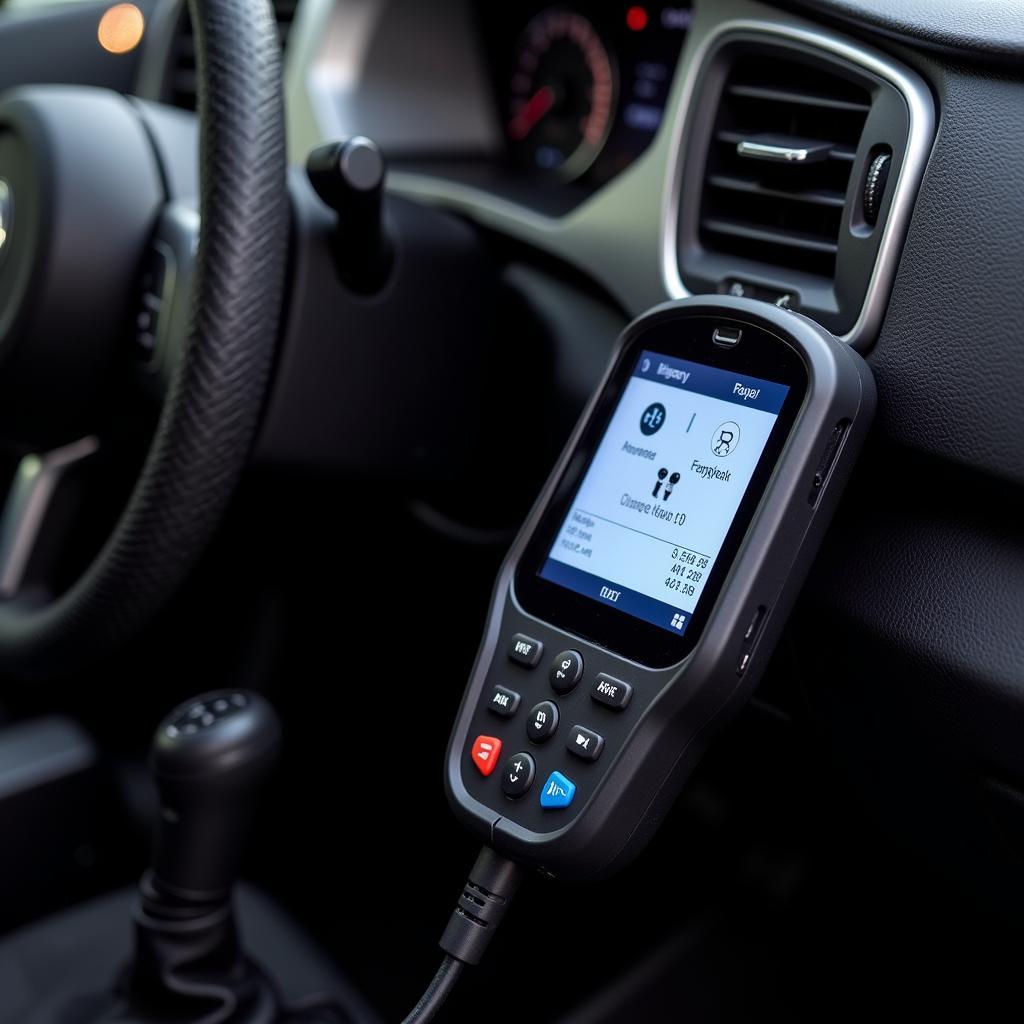 Hizpo OBD2 Scanner Connected to Car