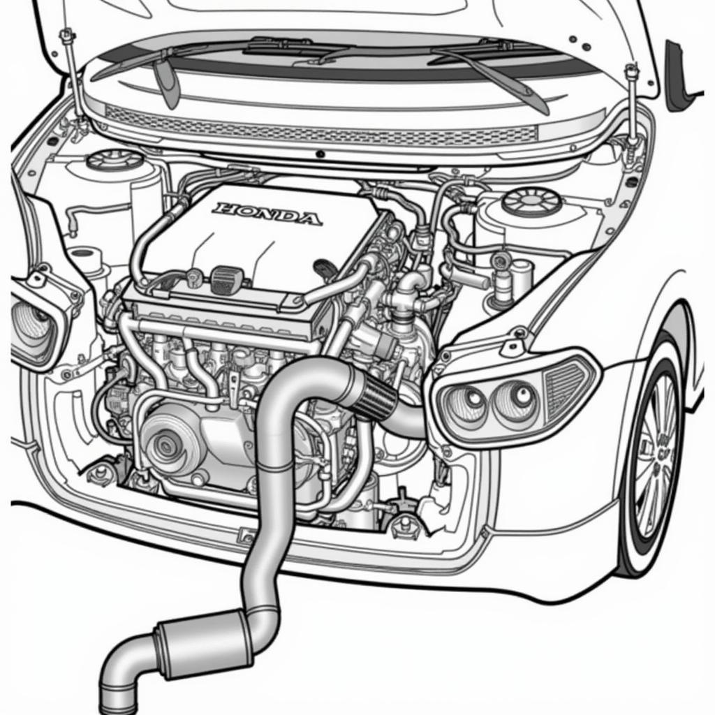 Location of Catalytic Converter in a Honda Engine