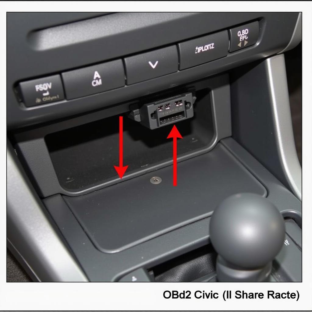 Honda Civic OBD2 Port Location