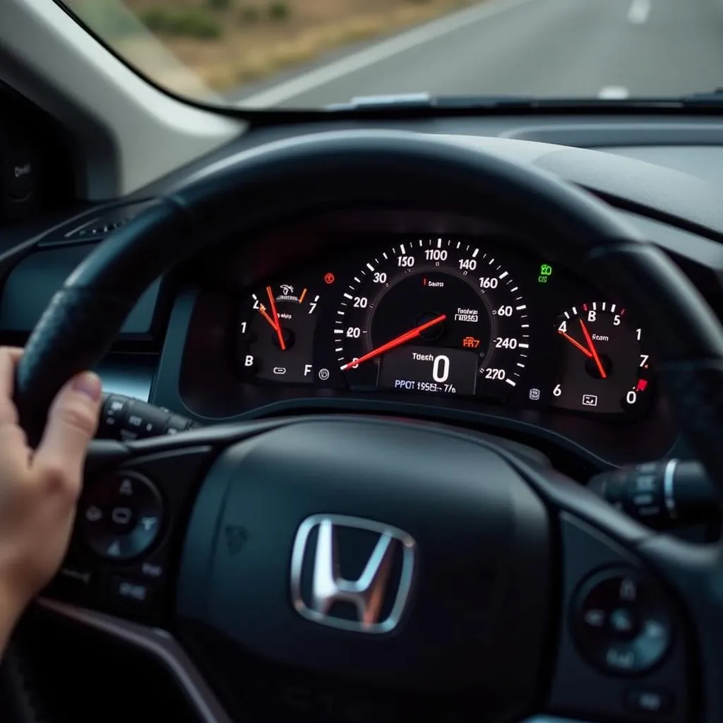 Honda CRV Dashboard Display Showing Improved Throttle Response with GTE Stage 1 Chip