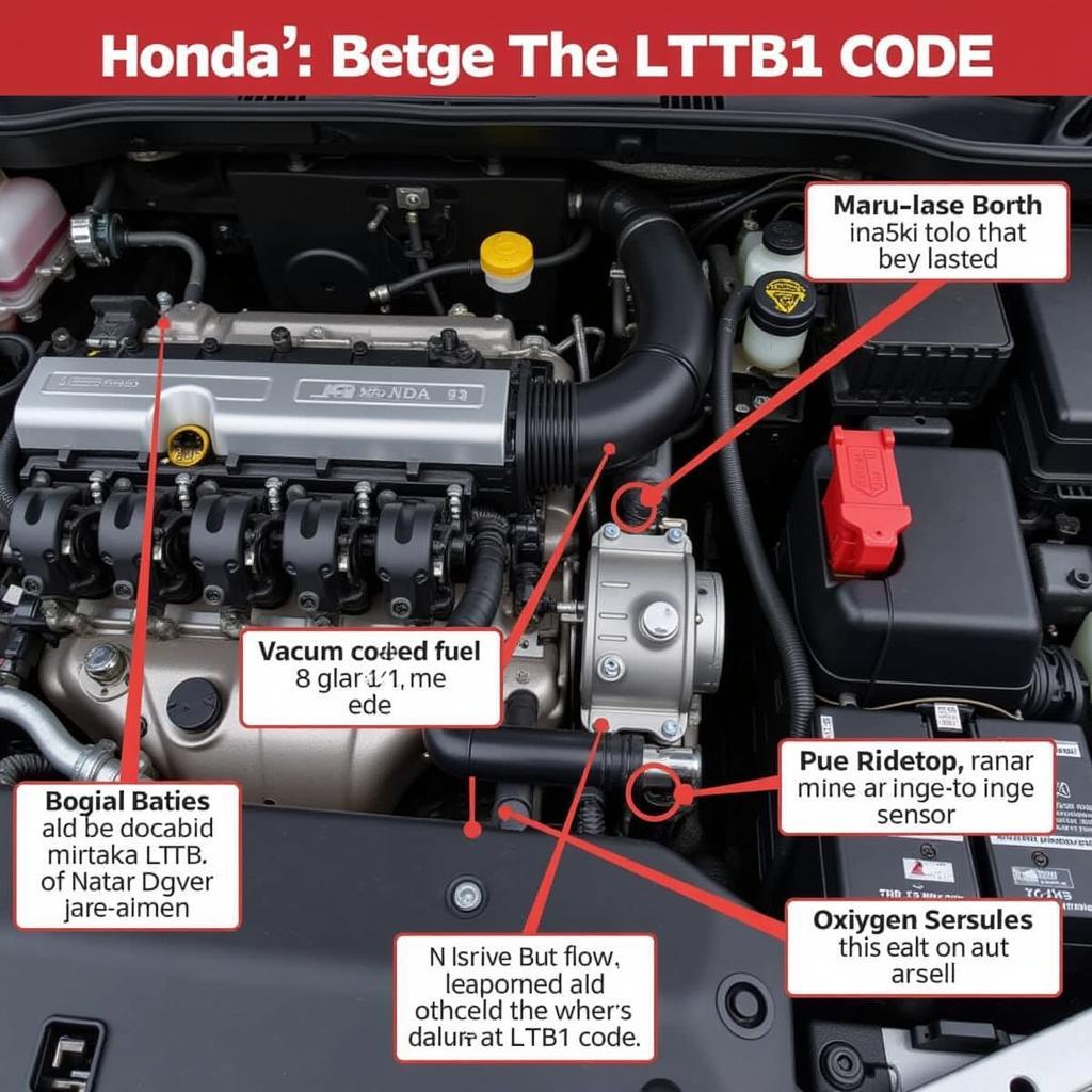 Honda Engine Components Related to LTFTB1 Code