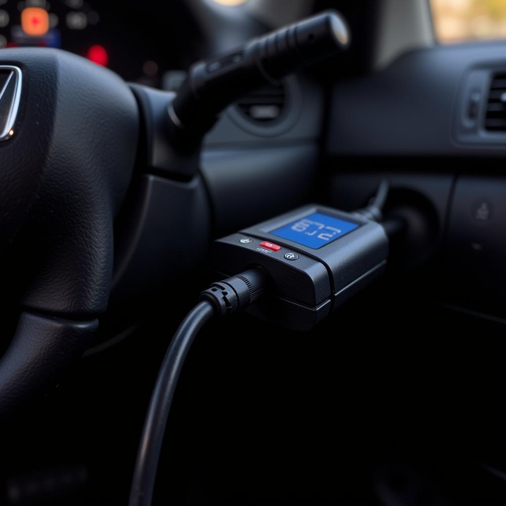 Honda OBD2 Scanner in a car