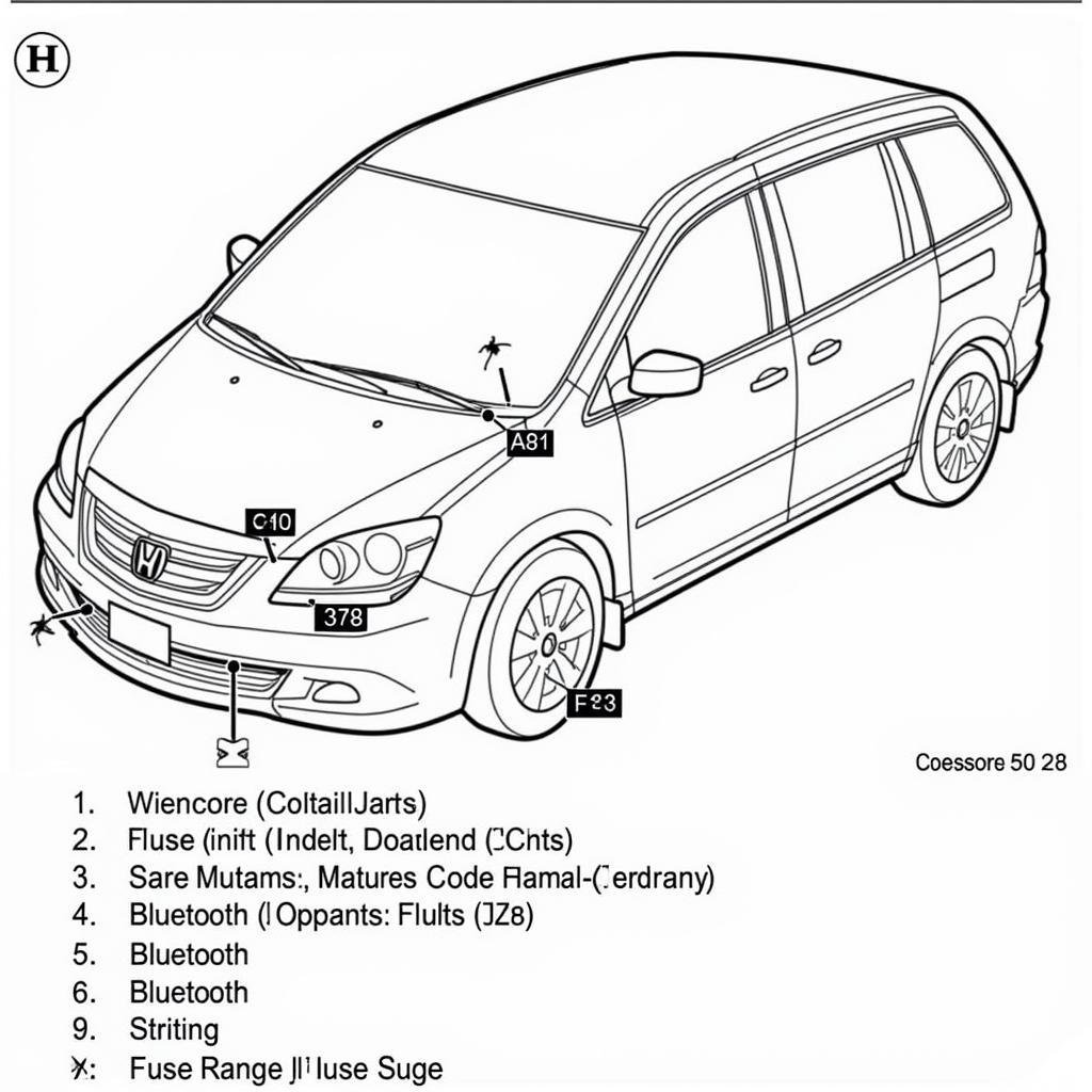 Honda Odyssey 2008 Fuse Box Diagram