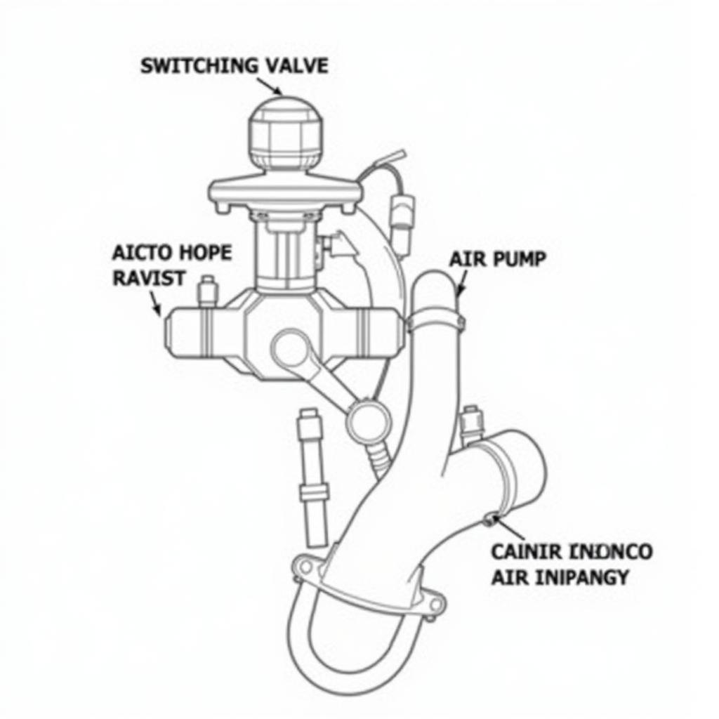 Components of the Secondary Air Injection System in a Honda