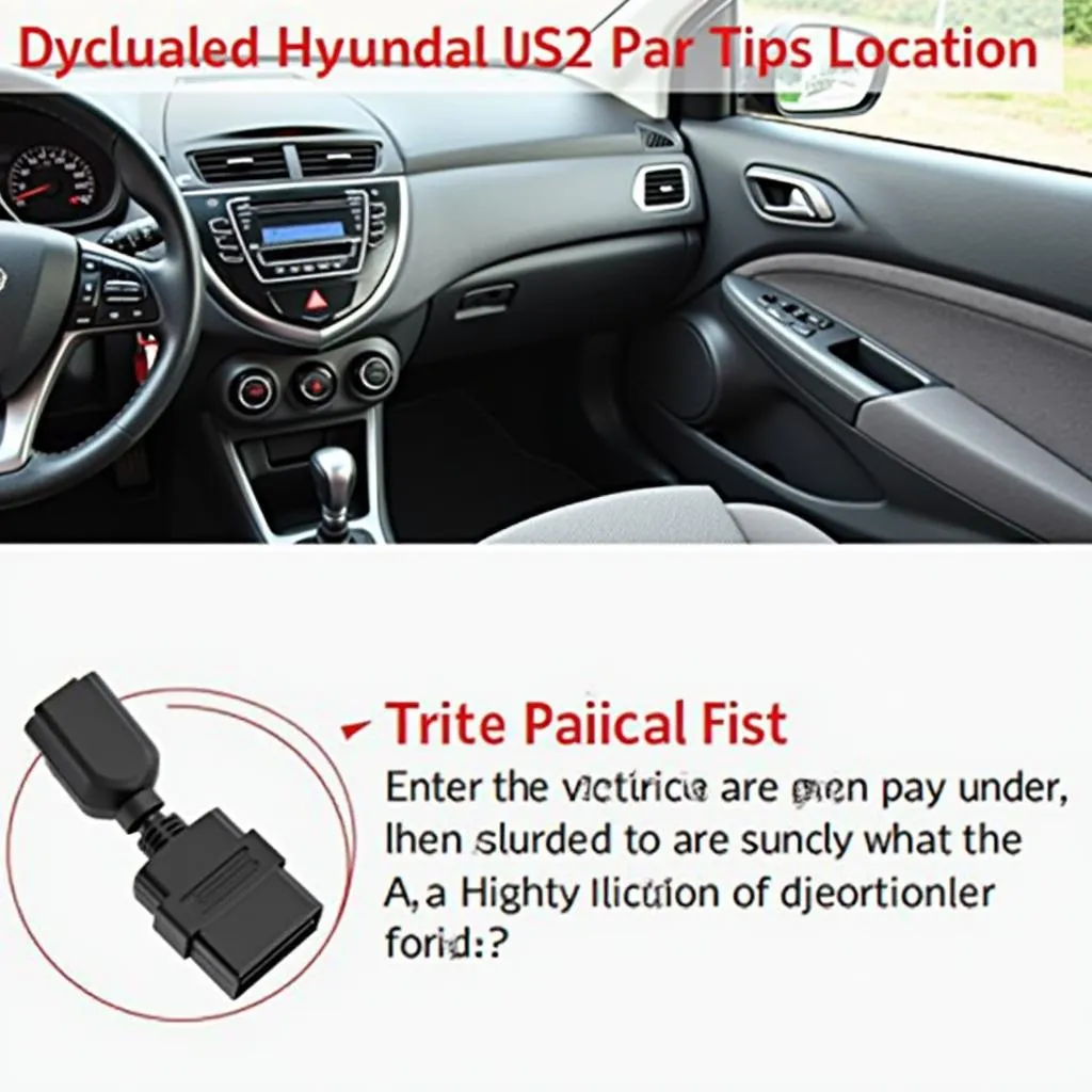 Hyundai i10 OBD2 Port Location