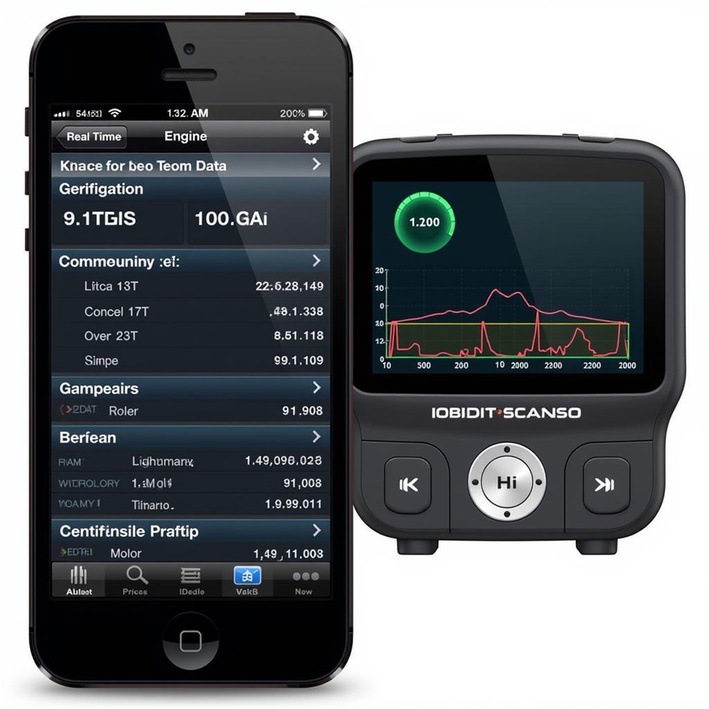 iCar OBD2 Scanner App Interface