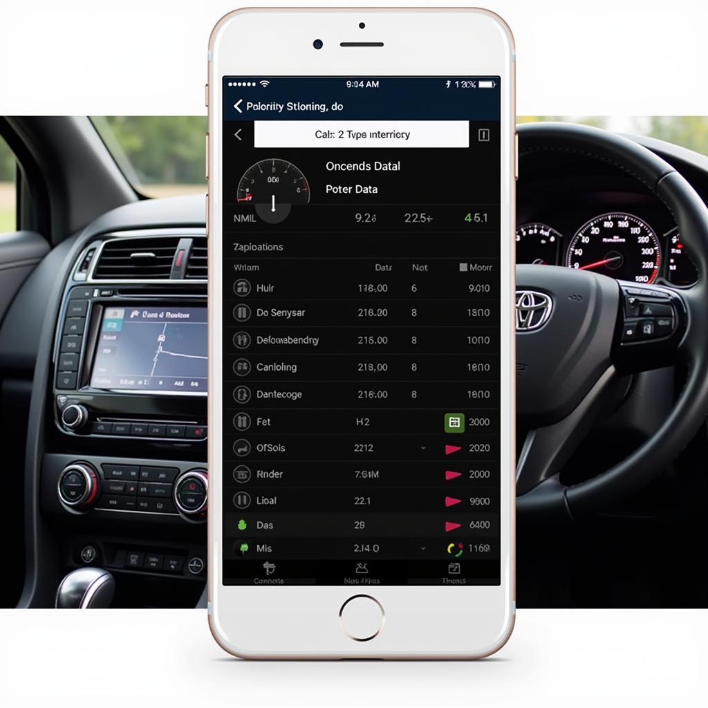 iEGEEK OBD2 Scanner App Interface